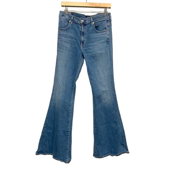 Citizens of Humanity Chloe Mid Rise Super Flare Jeans - Picture 1 of 12